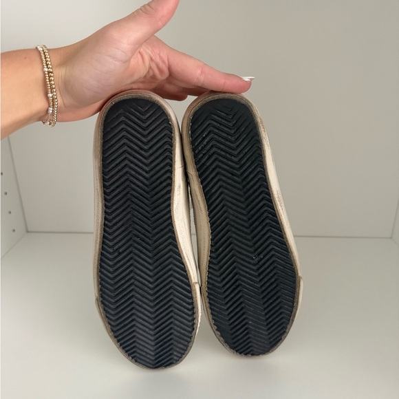 Golden Goose White and Gold High-Top Sneakers - Picture 5 of 5